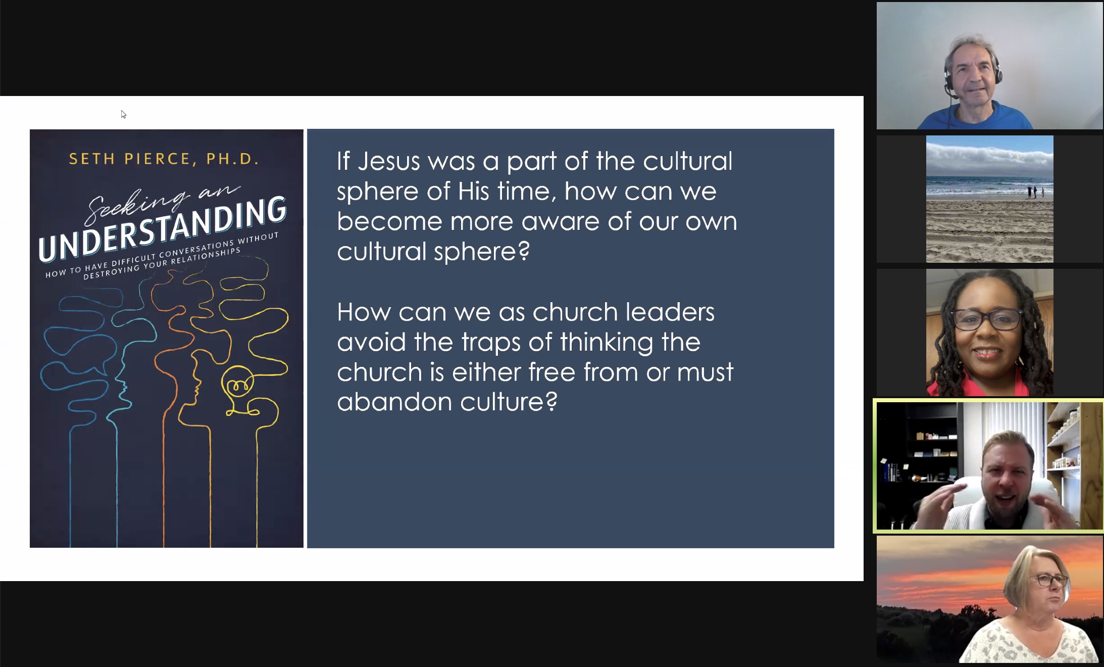 Seth Pierce SAC 2021 workshop presentation screenshot - Seeking An Understanding
